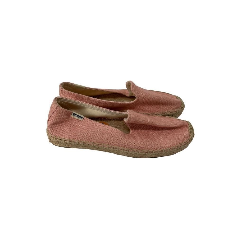 Soludos Dusty Pink Canvas Espadrille Shoes Womens 7
